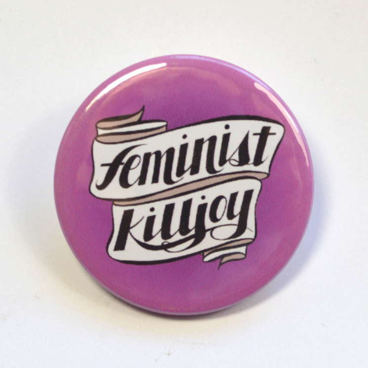 Feminist Killjoy Pinback Badge Button