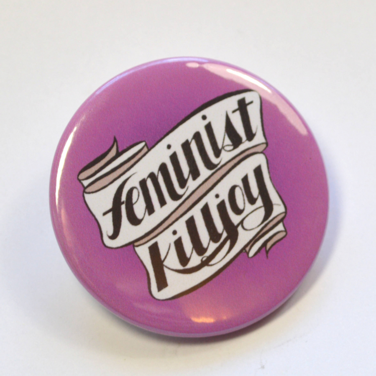 Feminist Killjoy Pinback Badge Button