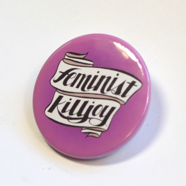 Feminist Killjoy Pinback Badge Button