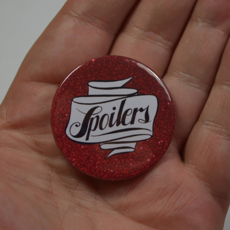 Doctor Who River Song "Spoilers" Pinback Button Badge