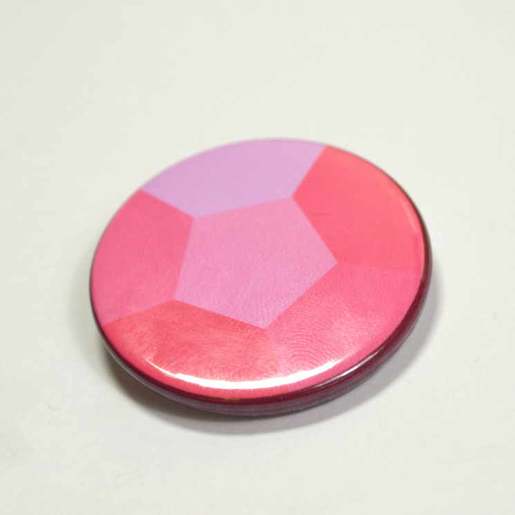Steven Universe Rose Quartz Gem Pinback Button Badge