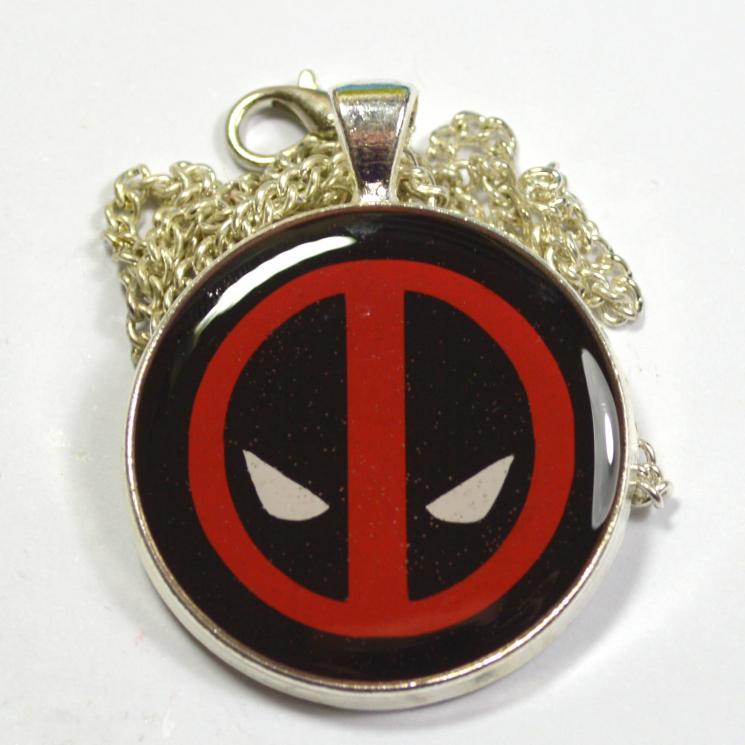 Deadpool Logo Resin Pendant