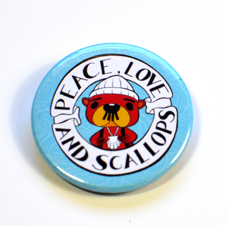 Animal Crossing New Horizons ACNH PAscal Peace Love and Scallops Badge