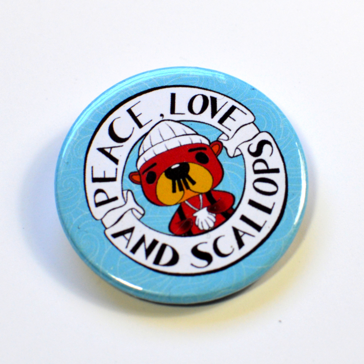 Animal Crossing New Horizons ACNH PAscal Peace Love and Scallops Badge
