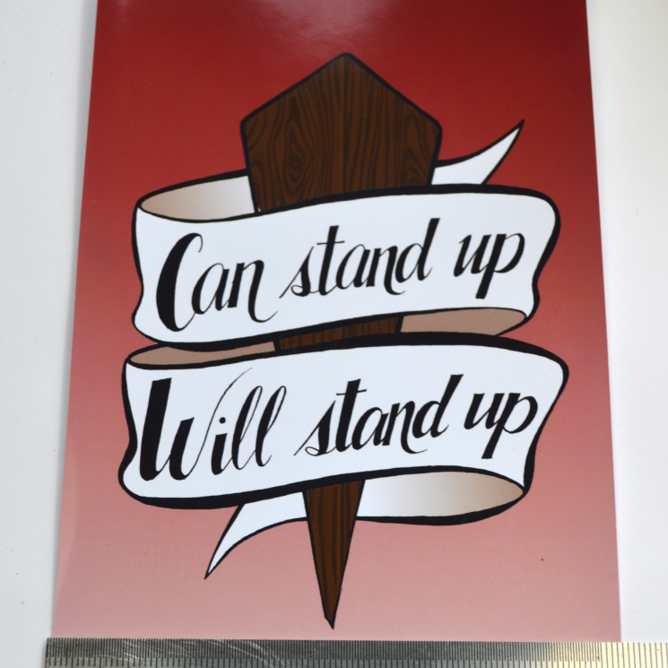 Buffy The Vampire Slayer BTVS 90s Retro Feminist Mini Print