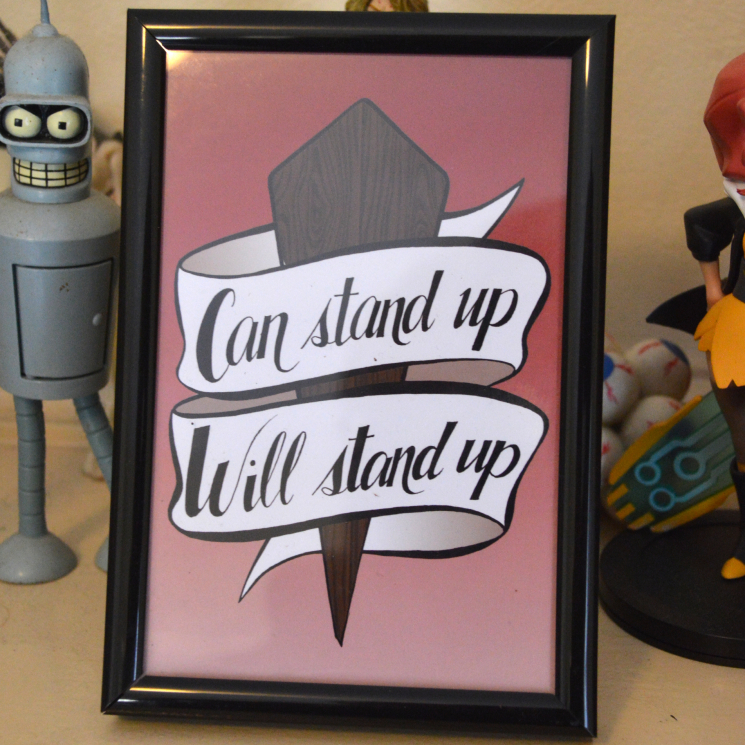 Buffy The Vampire Slayer BTVS 90s Retro Feminist Mini Print
