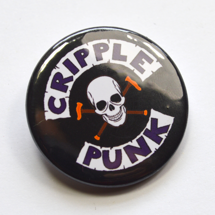 Cripple Punk Skull Disability Badge