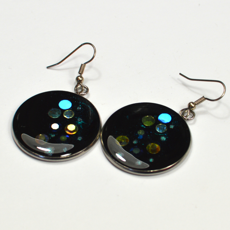Diamante rhinestone Swarovski crystal handmade earrings