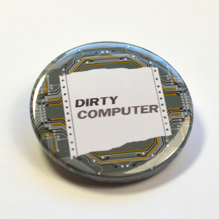 Janelle Monáe Dirty Computer Circuit Board Badge Button