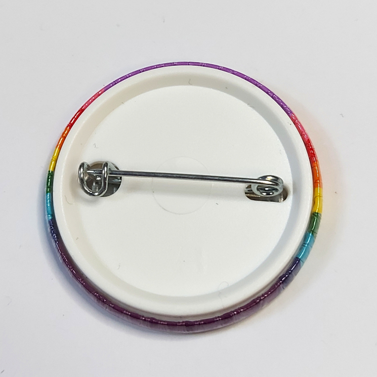 LGBTQIA 9 Stripe Rainbow Flag Friend of Gilbert Badge