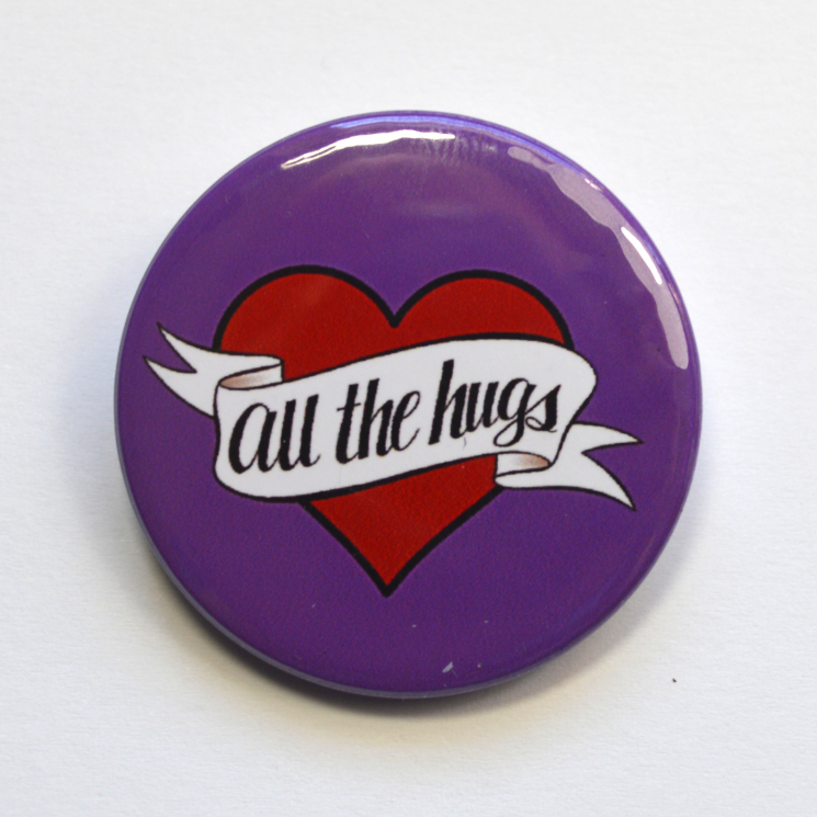 All The Hugs Heart Badge