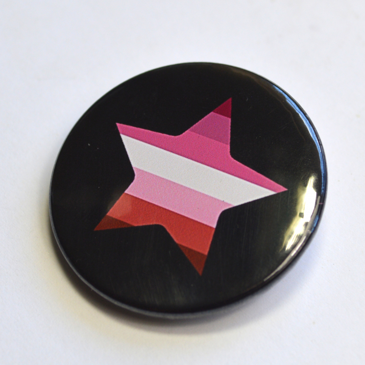 LGBTQIA Galaxy Lesbian Gay Pride Star Badge