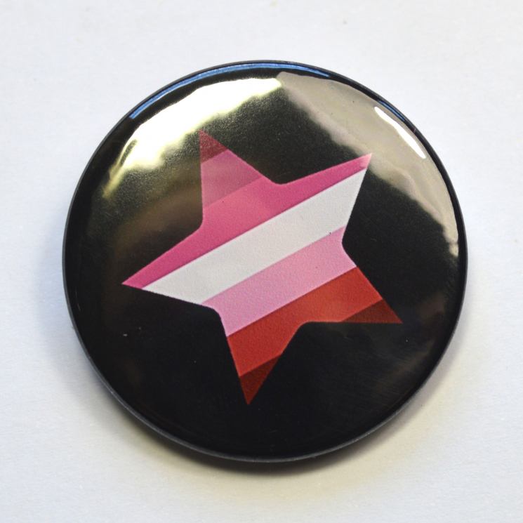 LGBTQIA Galaxy Lesbian Gay Pride Star Badge
