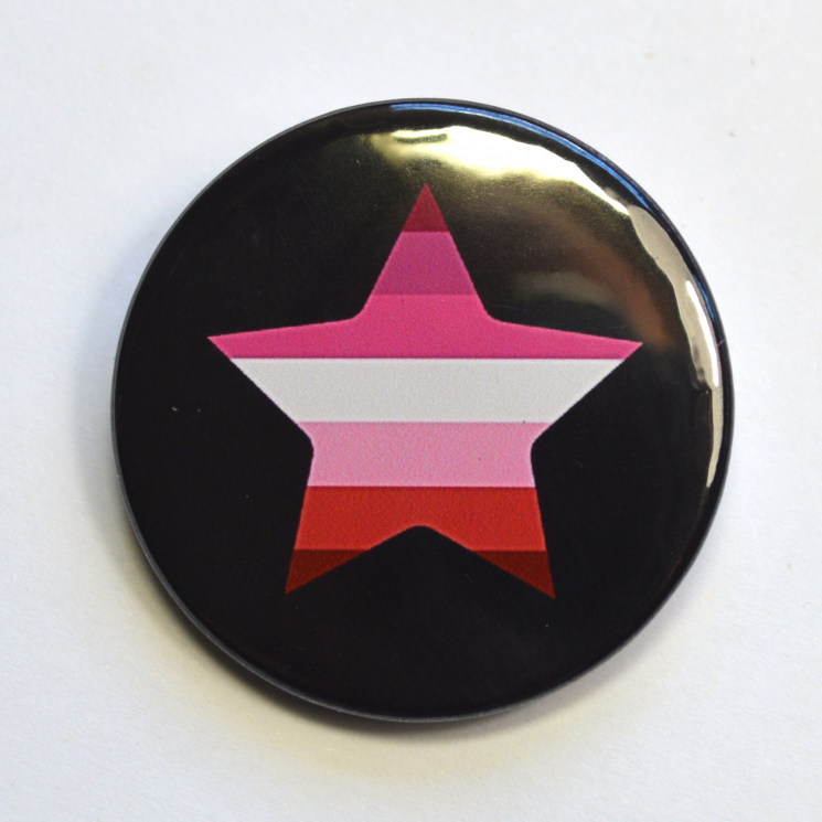 LGBTQIA Galaxy Lesbian Gay Pride Star Badge
