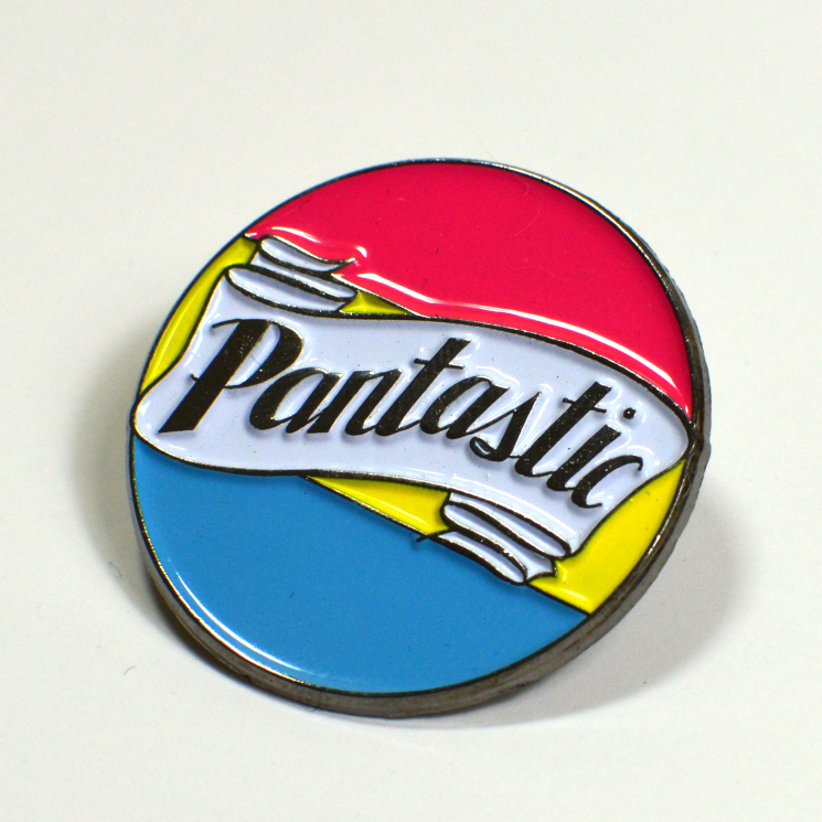 Pantastic Pansexual Pride Enamel Pin LGBTQIA+ Queer Pan Pride