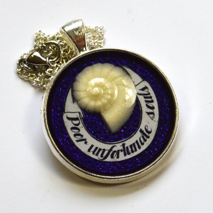 Poor Unfortunate Souls Little Mermaid Ursula Fat Pride Resin Pendant