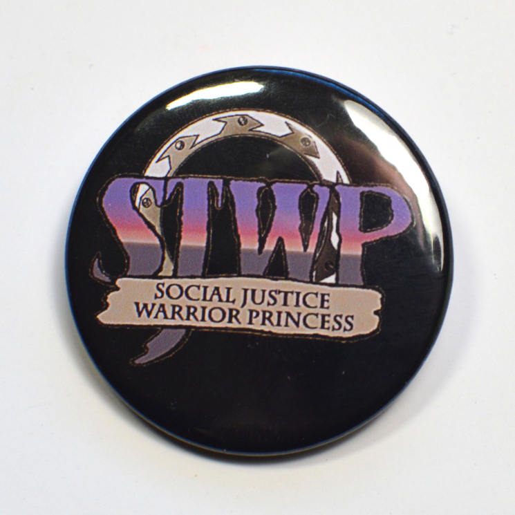 SJWP Social Justice Warrior Princess Xena Feminist Badge