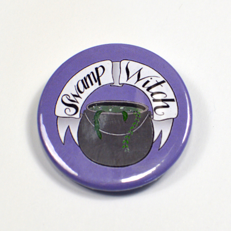 Swamp Witch Hand Drawn Badge