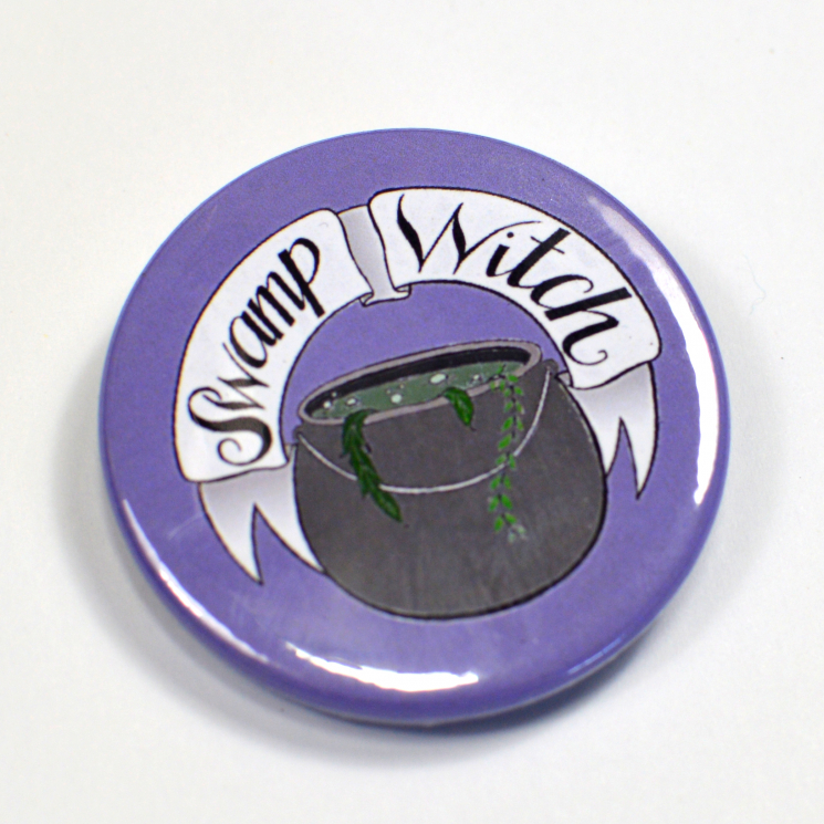 Swamp Witch Hand Drawn Badge