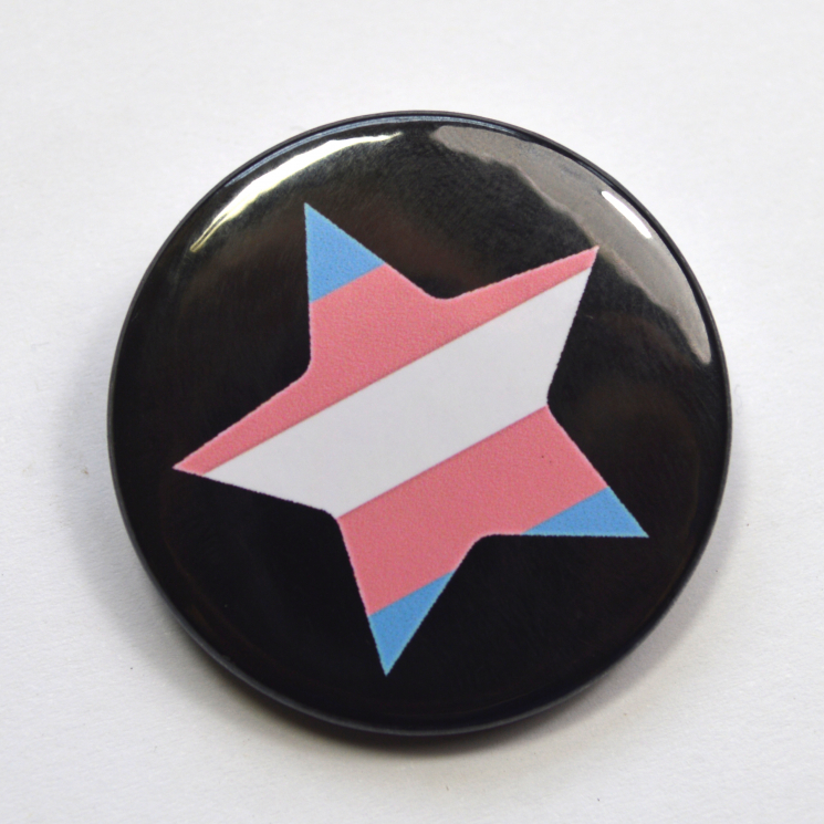 LGBTQIA Galaxy Trans Star Badge