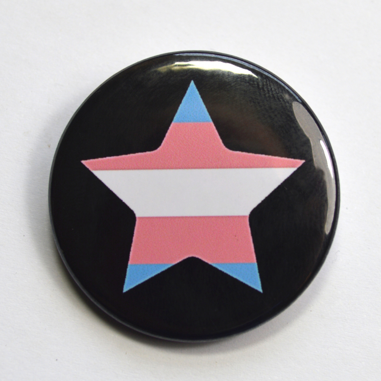 LGBTQIA Galaxy Trans Star Badge