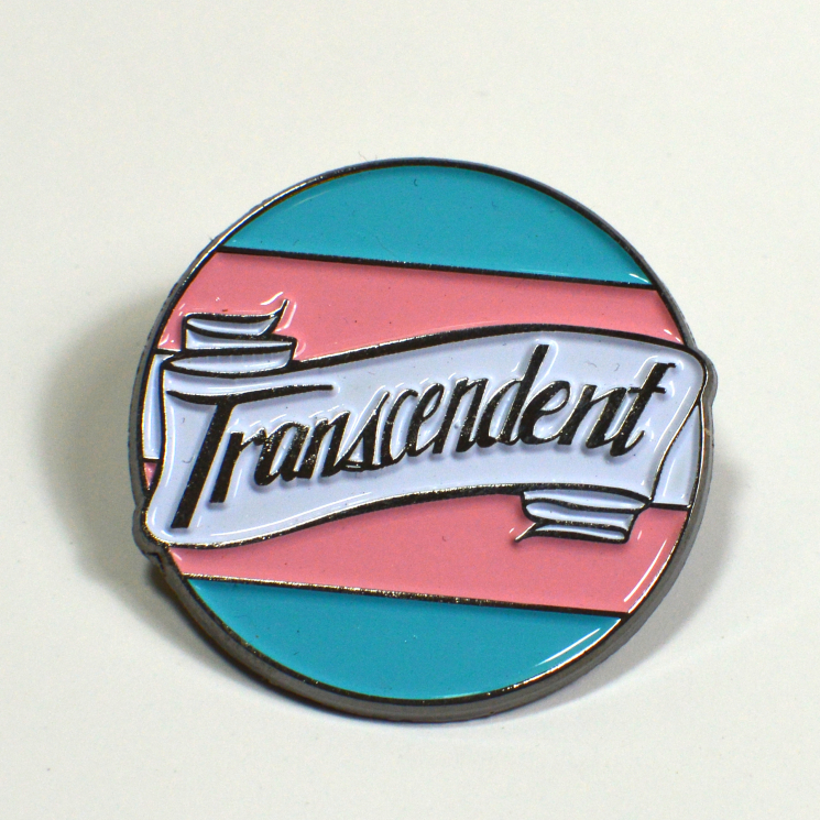 Transcendent Transgender Pride Enamel Pin LGBT Queer Trans Pride