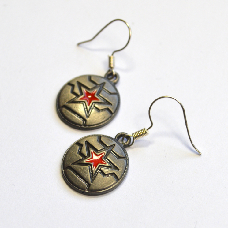 Bucky Barnes Winter Soldier Earrings