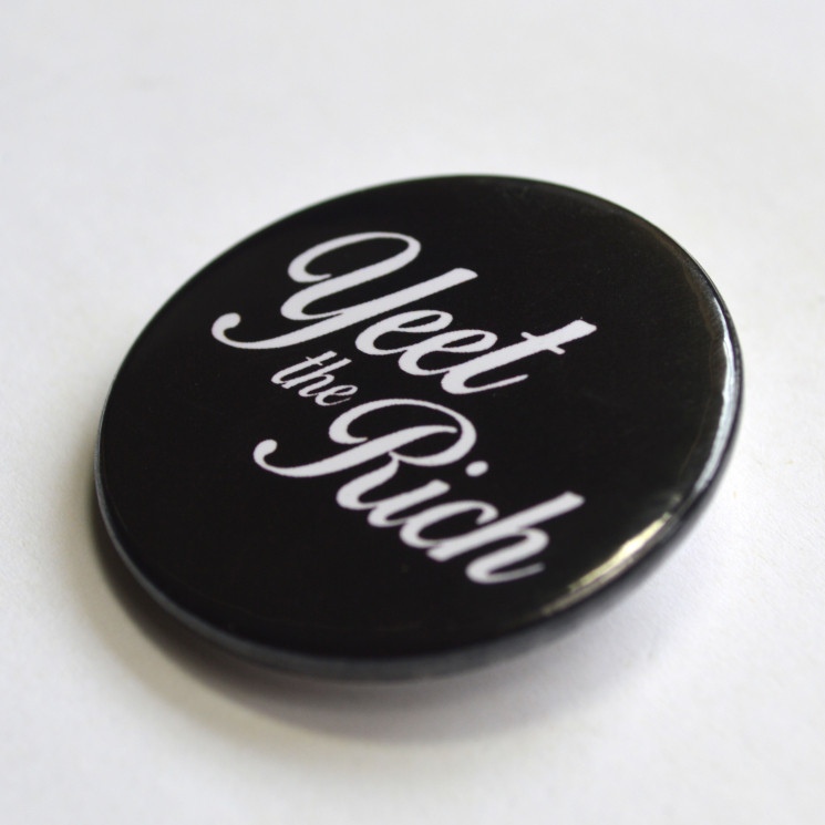 Yeet the Rich Anarchist Punk Badge