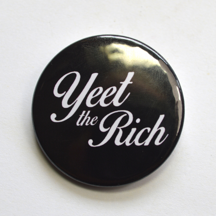 Yeet the Rich Anarchist Punk Badge