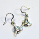 Klingon Empire Star Trek Silver Earrings