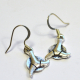 Klingon Empire Star Trek Silver Earrings