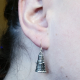 Doctor Who Dalek Silver Earrings