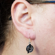 Avengers Logo Geek Gift Silver Earrings