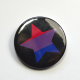 LGBTQIA Galaxy Bisexual Pride Star Badge
