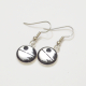 Star Wars Sci Fi Handmade Silver Death Star Earrings