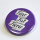 Fine Fat Fierce Body Positive Fat Pride Bright Purple Badge