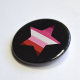 LGBTQIA Galaxy Lesbian Gay Pride Star Badge