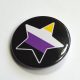 LGBTQIA Galaxy Non Binary Enby Pride Star Badge