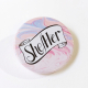She-Her Pronoun Hand Lettered Badge