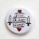Social Distance Warrior Pixel Heart Quarantine Badge