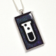 Test Tube Science Nerd Rectangular Pendant Handmade