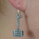 Thor Mjölnir Hammer Dangle Earrings