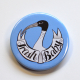 Trash Baby Ibis Funny Meme Light Blue Badge