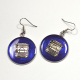 Silver Typewriter Earrings Author Gift Writer Gift