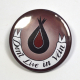 DIscworld "Don't Live In Vein" Überwald League of Temperance Badge