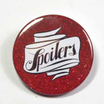 Doctor Who River Song "Spoilers" Pinback Button Badge