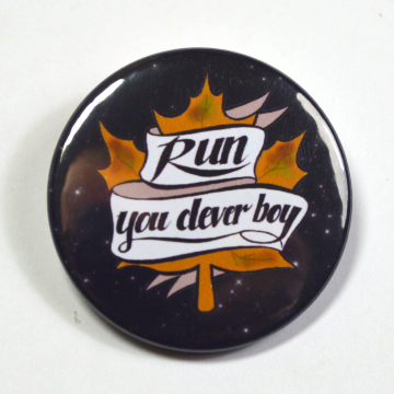 Dr.Who Doctor Who Clara "Run, You Clever Boy" Pinback Button Badge