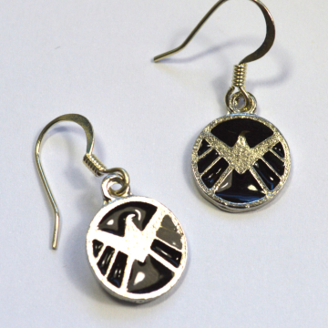 Agents of SHIELD Logo Avengers Dangle Earrings