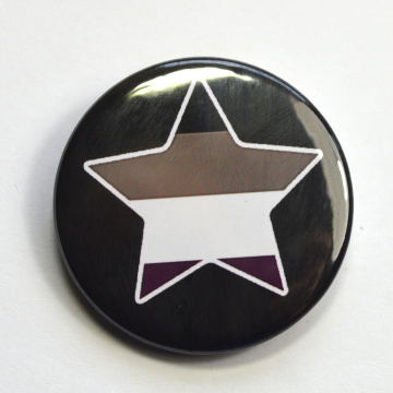LGBTQIA Galaxy Asexual Star Badge