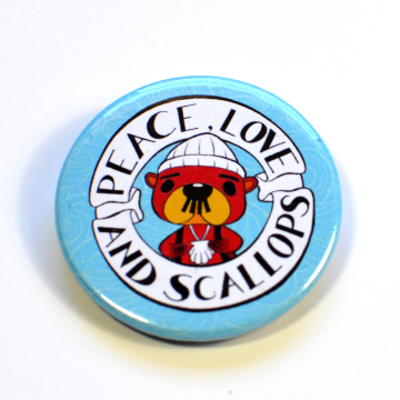 ACNH Pascal Peace, Love and Scallops Badge